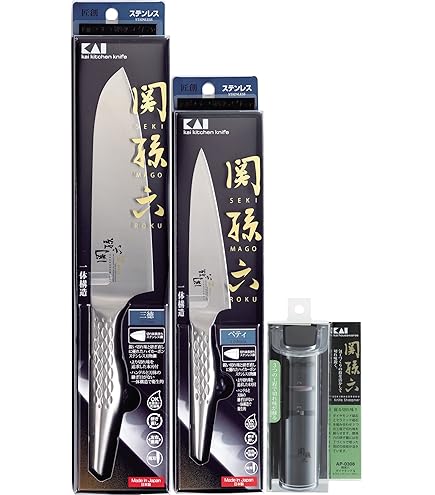 Amazon｜【セット買い】貝印 KAI 三徳 包丁 関孫六 匠創 165mm 日本製